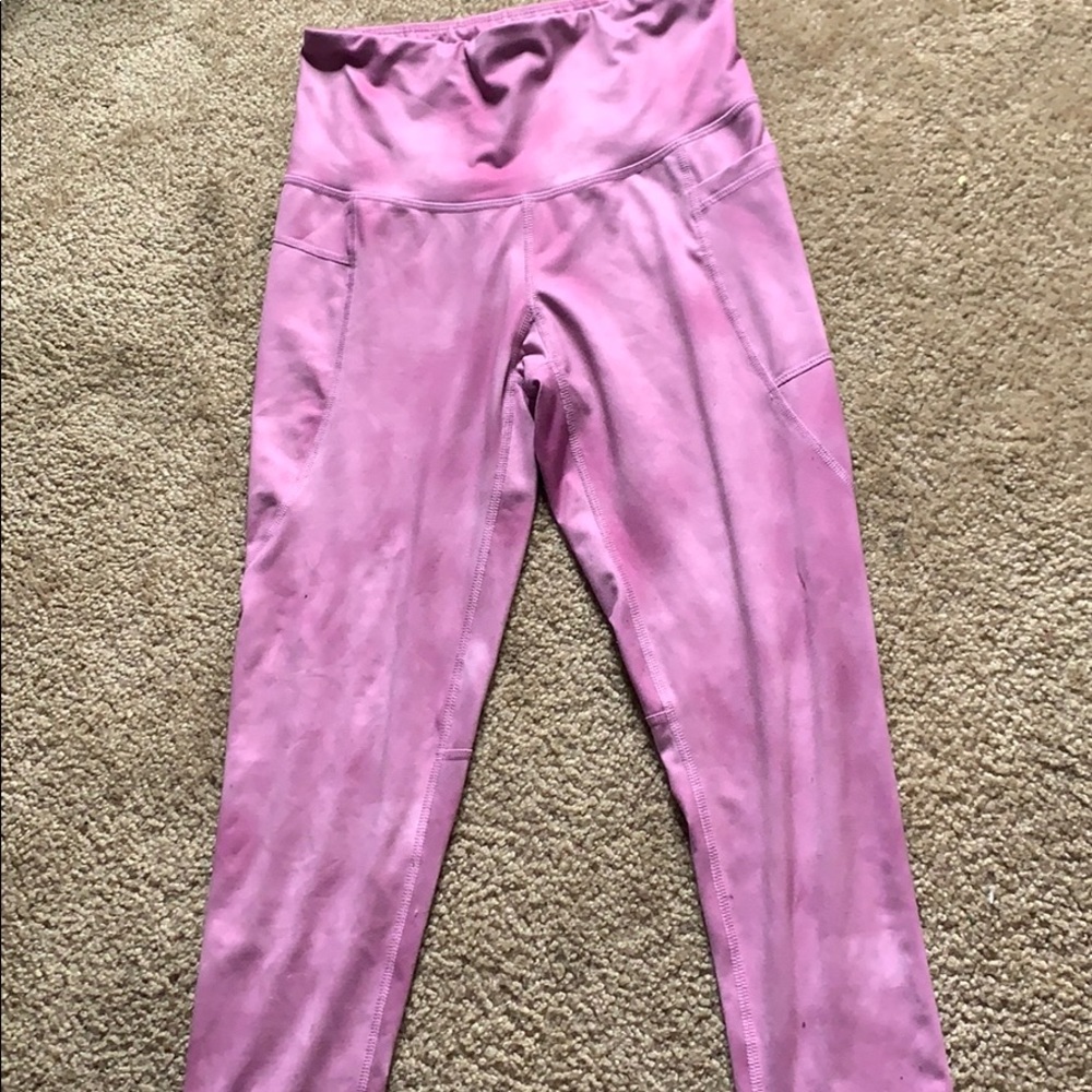 Pink Leggings with pockets